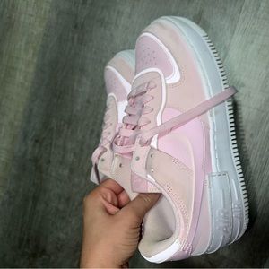 Nike Air Force ones pink size 7